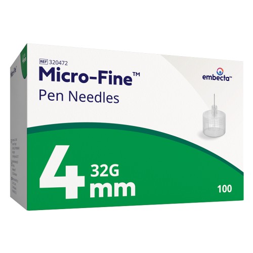 EMBECTA MICRO-FINE 32G [4MM] 針頭[綠] 100顆 (原BD)