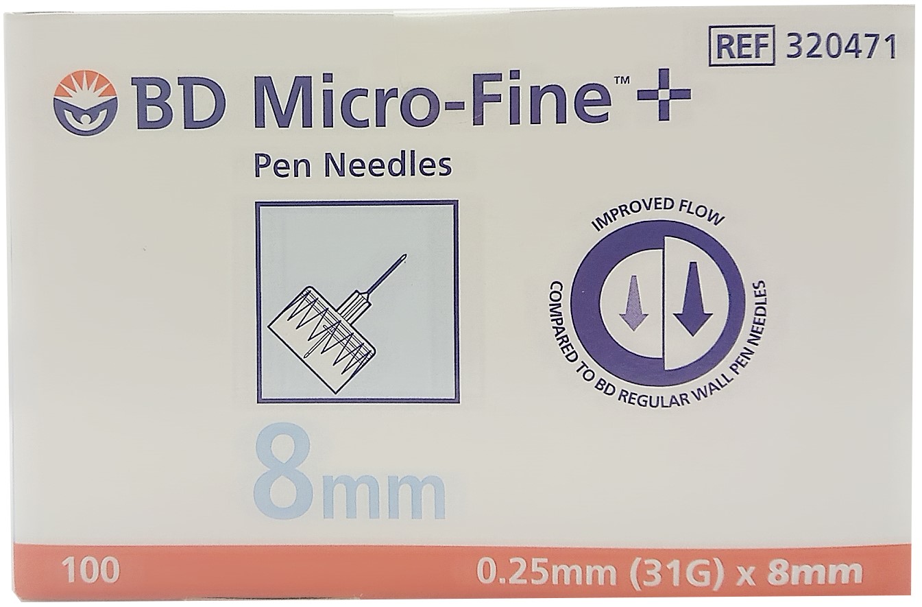 BD注射針頭[藍] 31G 8MM 100顆